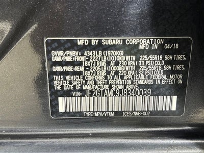 2018 Subaru Crosstrek 2.0i Limited