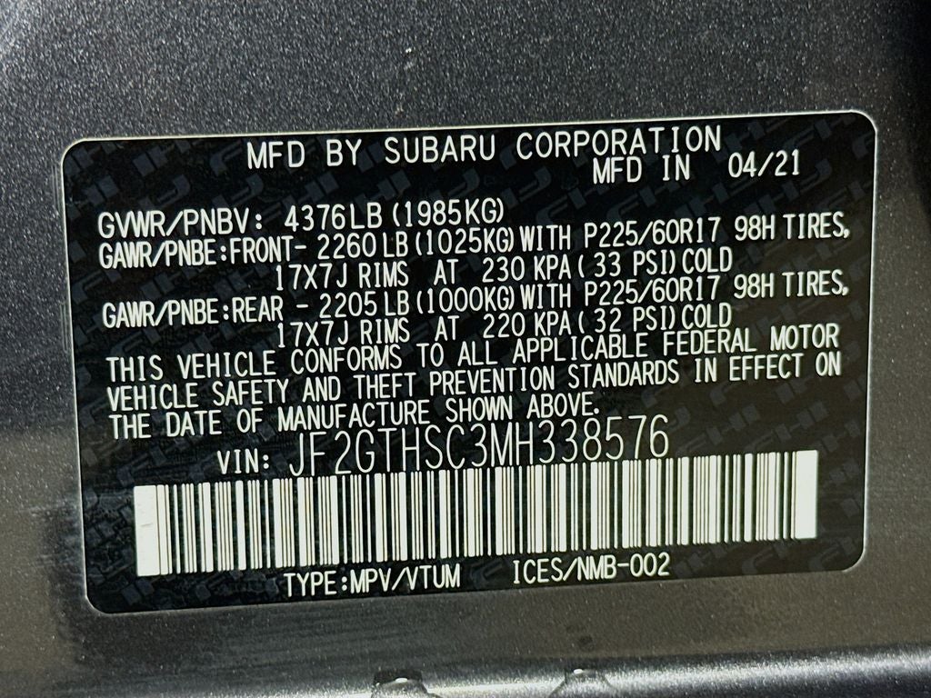2021 Subaru Crosstrek Sport