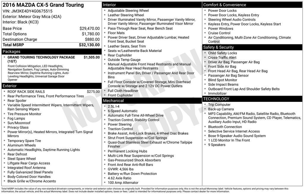 2016 Mazda Mazda CX-5 Grand Touring