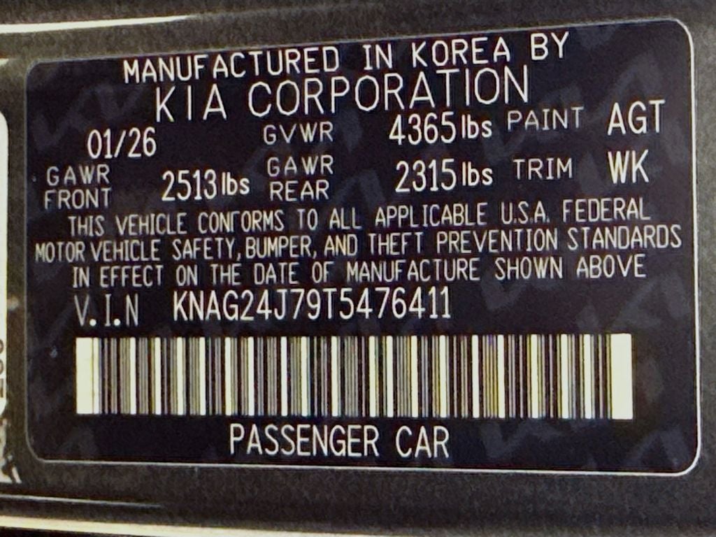 2026 Kia K5 LXS