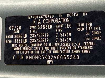 2027 Kia Carnival EX