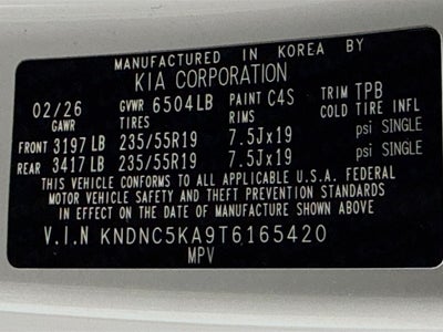 2026 Kia Carnival Hybrid EX