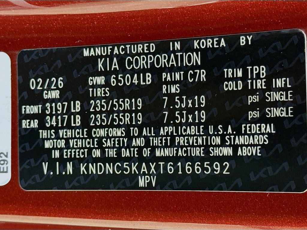 2026 Kia Carnival Hybrid EX