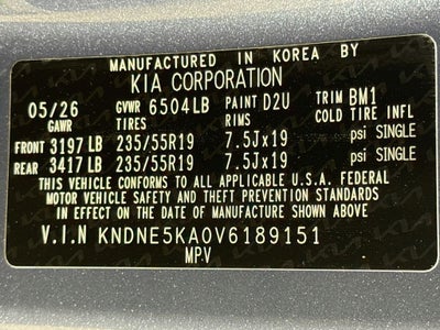2027 Kia Carnival Hybrid SX
