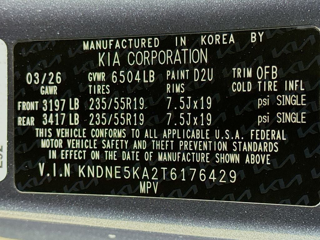 2026 Kia Carnival Hybrid SX