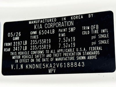 2027 Kia Carnival Hybrid SX Prestige