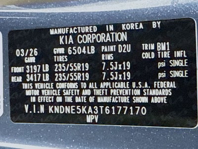 2026 Kia Carnival Hybrid SX