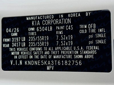 2026 Kia Carnival Hybrid SX Prestige