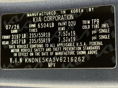 2027 Kia Carnival Hybrid SX