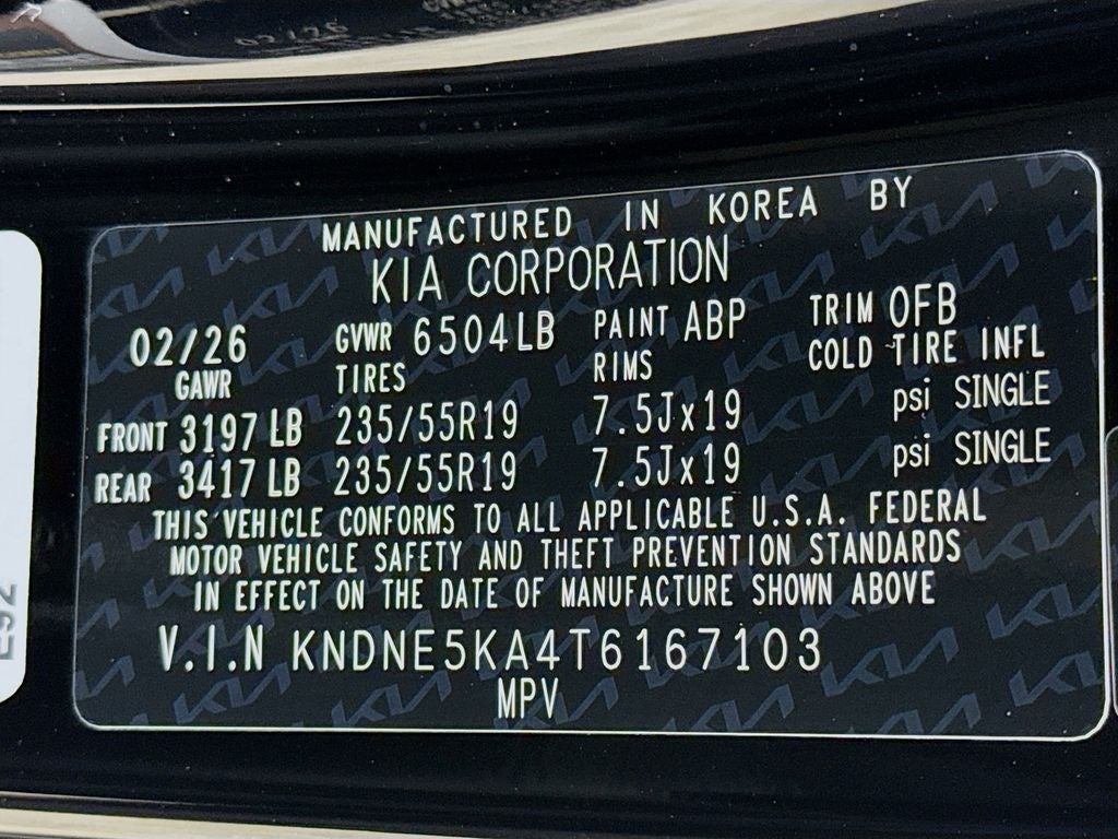 2026 Kia Carnival Hybrid SX