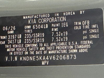 2027 Kia Carnival Hybrid SX
