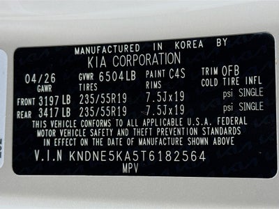 2026 Kia Carnival Hybrid SX