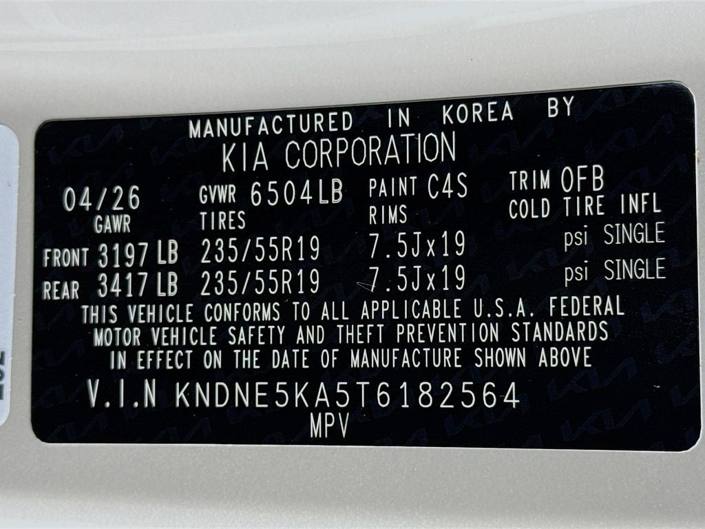 2026 Kia Carnival Hybrid SX