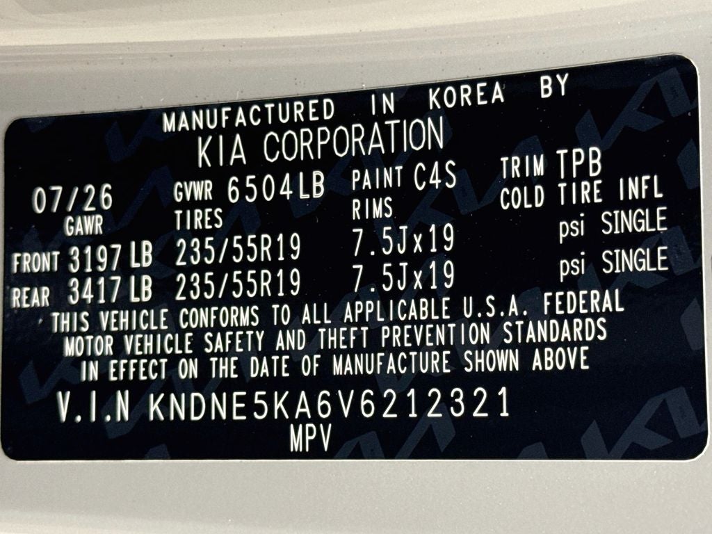 2027 Kia Carnival Hybrid SX