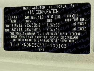 2026 Kia Carnival Hybrid SX Prestige