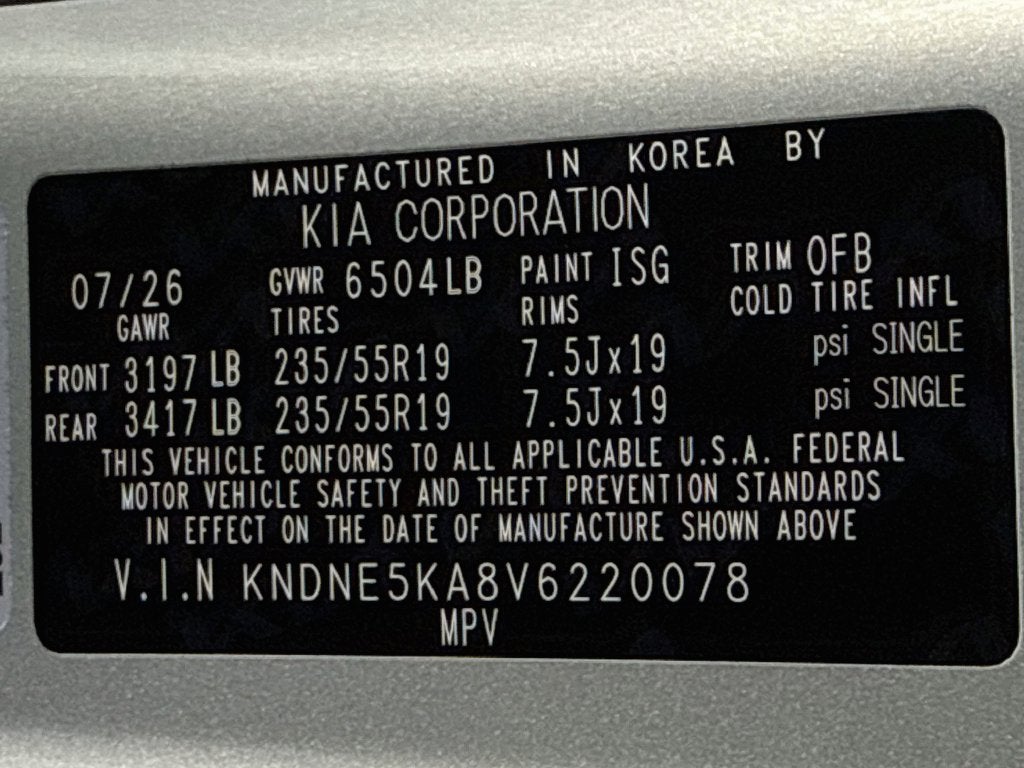 2027 Kia Carnival Hybrid SX