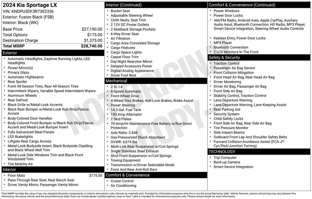 2024 Kia Sportage LX