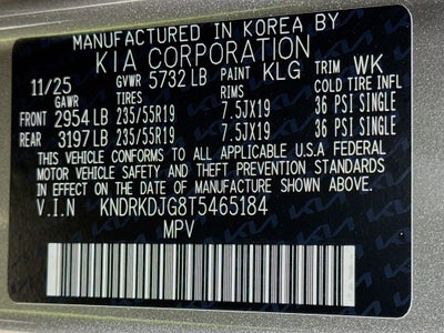 2026 Kia Sorento Hybrid X-Line SX Prestige
