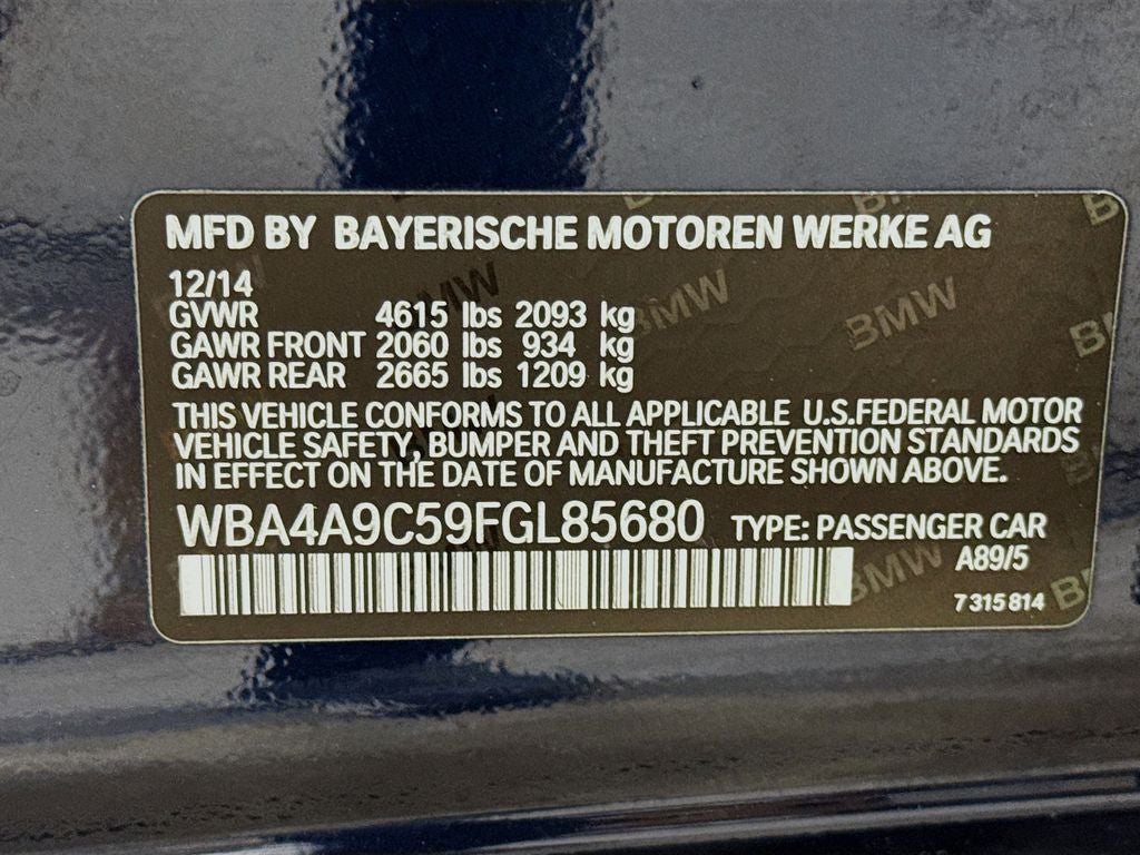 2015 BMW 4 Series 428i Gran Coupe