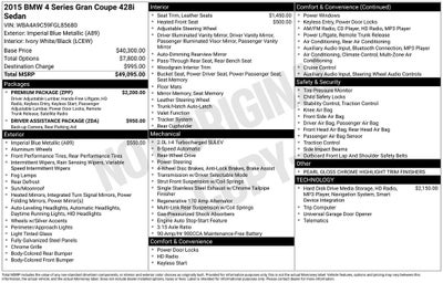 2015 BMW 4 Series 428i Gran Coupe