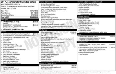 2017 Jeep Wrangler Unlimited Sahara