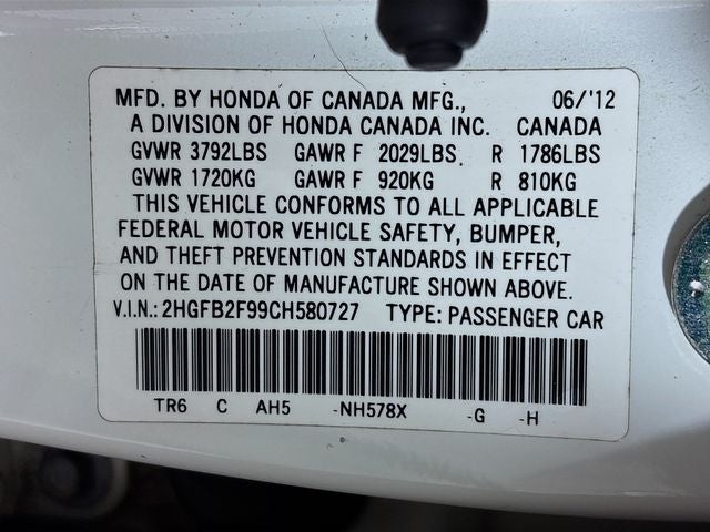 2012 Honda Civic EX-L