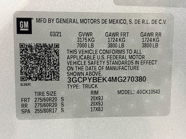 2021 Chevrolet Silverado 1500 Custom