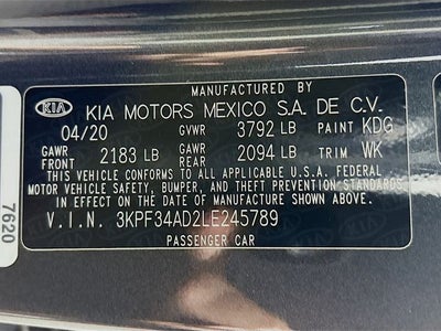 2020 Kia Forte GT-Line