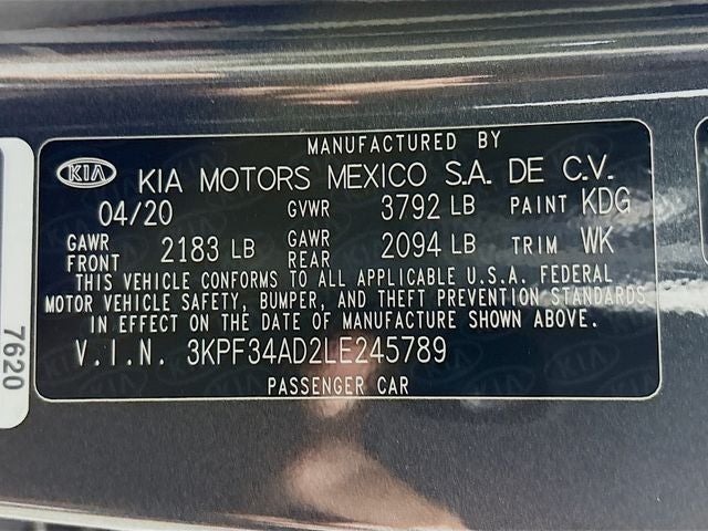 2020 Kia Forte GT-Line