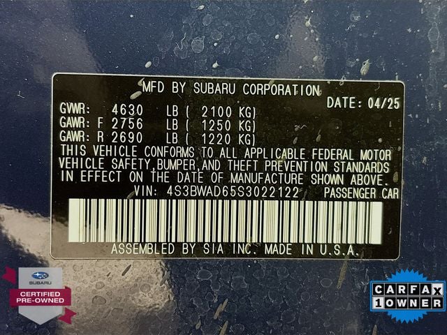 2025 Subaru Legacy Premium