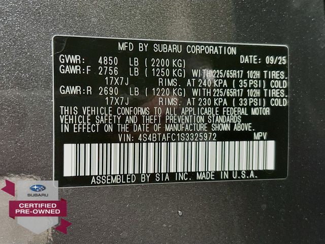 2025 Subaru Outback Premium
