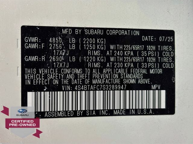 2025 Subaru Outback Premium