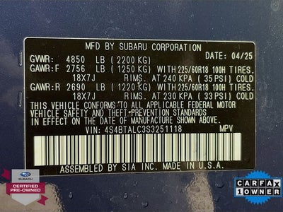 2025 Subaru Outback Onyx Edition