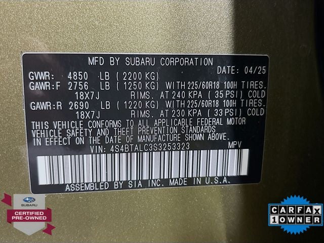 2025 Subaru Outback Onyx Edition