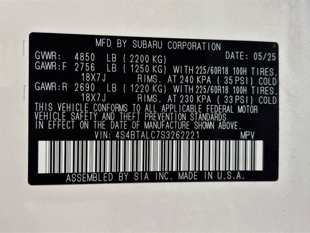 2025 Subaru Outback Onyx Edition