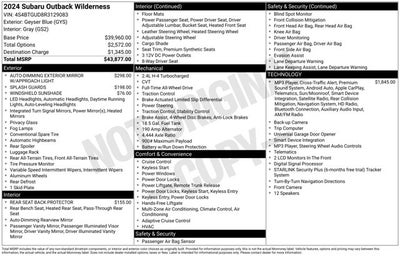 2024 Subaru Outback Wilderness