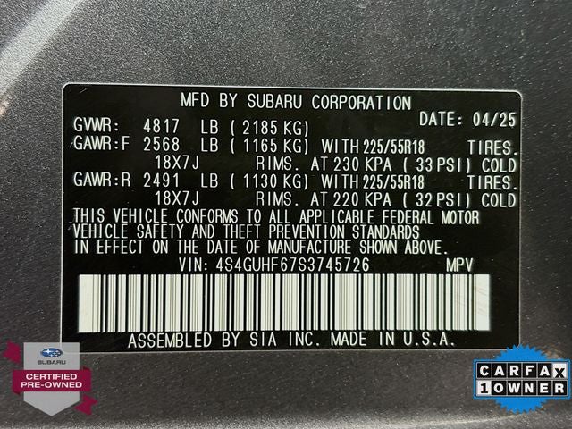 2025 Subaru Crosstrek Sport