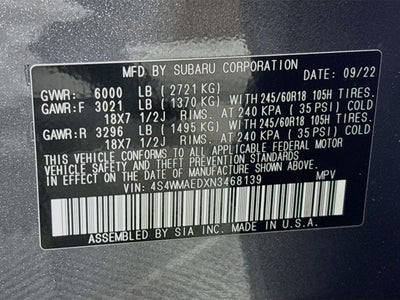 2022 Subaru Ascent Premium
