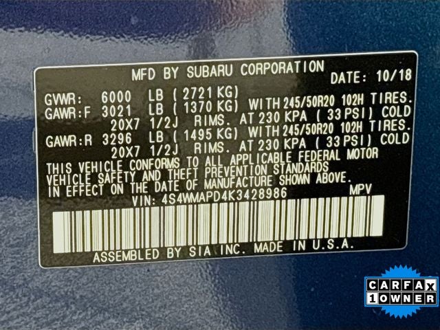 2019 Subaru Ascent Limited