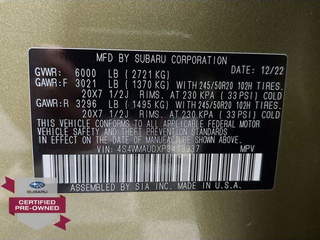 2023 Subaru Ascent Limited