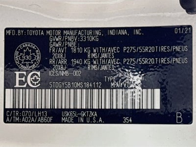 2021 Toyota Sequoia Platinum