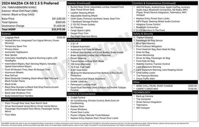 2024 Mazda Mazda CX-50 2.5 S Preferred Package
