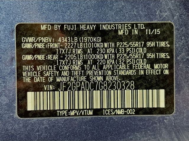 2016 Subaru Crosstrek 2.0i Premium