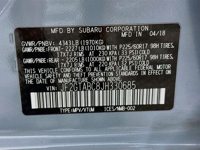 2018 Subaru Crosstrek 2.0i Premium