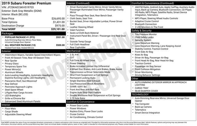 2019 Subaru Forester Premium