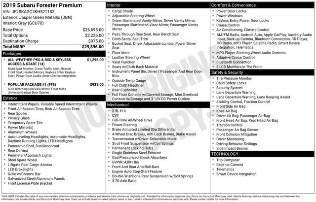 2019 Subaru Forester Premium