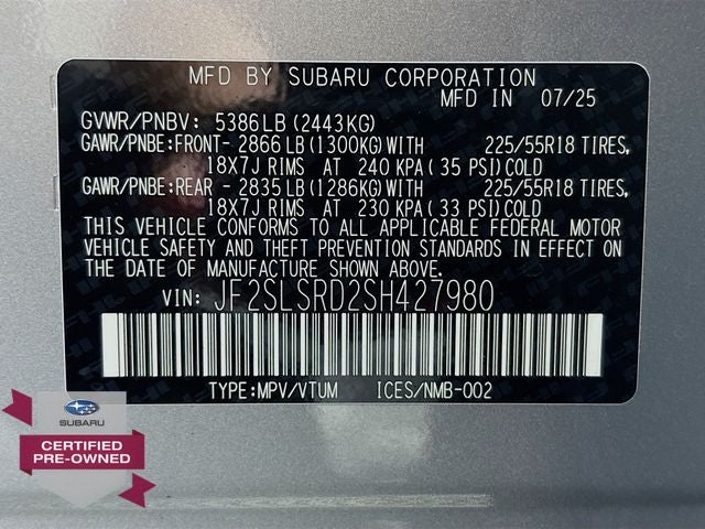 2025 Subaru Forester Hybrid Limited