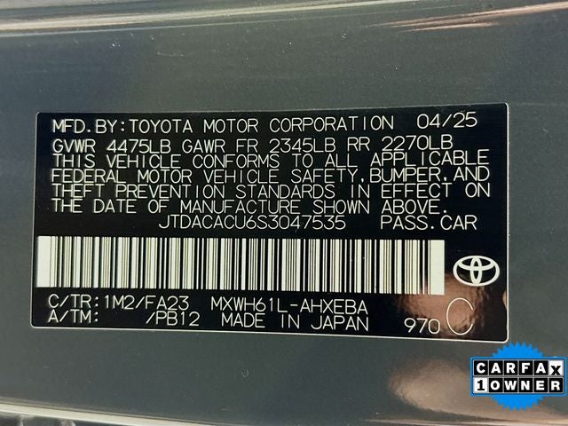 2025 Toyota Prius Plug-In Hybrid SE