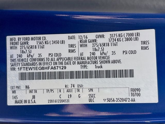 2017 Ford F-150 XLT