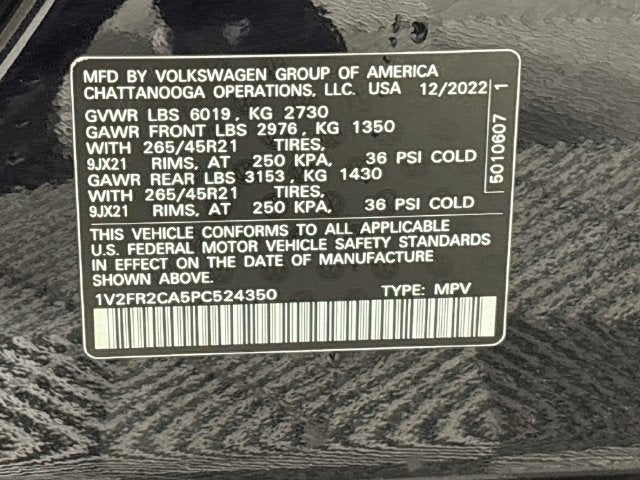 2023 Volkswagen Atlas 3.6L V6 SEL Premium R-Line